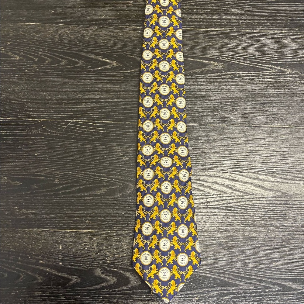 Versace Yellow and Blue Men's Tie
